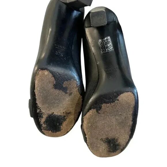 Gucci GG Black Buckle Pumps - Picture 10 of 12